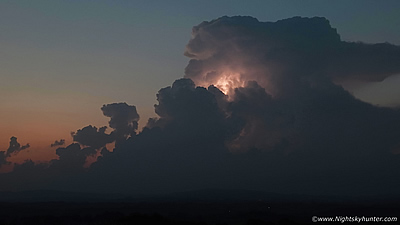 Rare Sperrins Twilight Thunderstorm - Sept 8th 2023